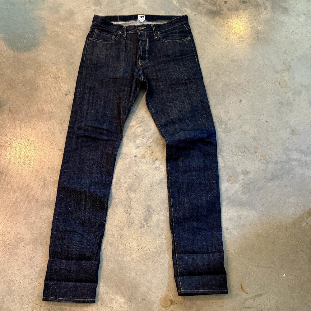 Tellason "Elgin" Mid-rise Slim Jean - Japanese Selvage, made in USA - size 33,
